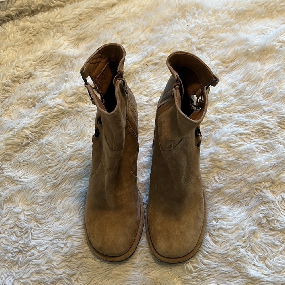 Free People Suede Heeled Booties - Picture 3 of 5